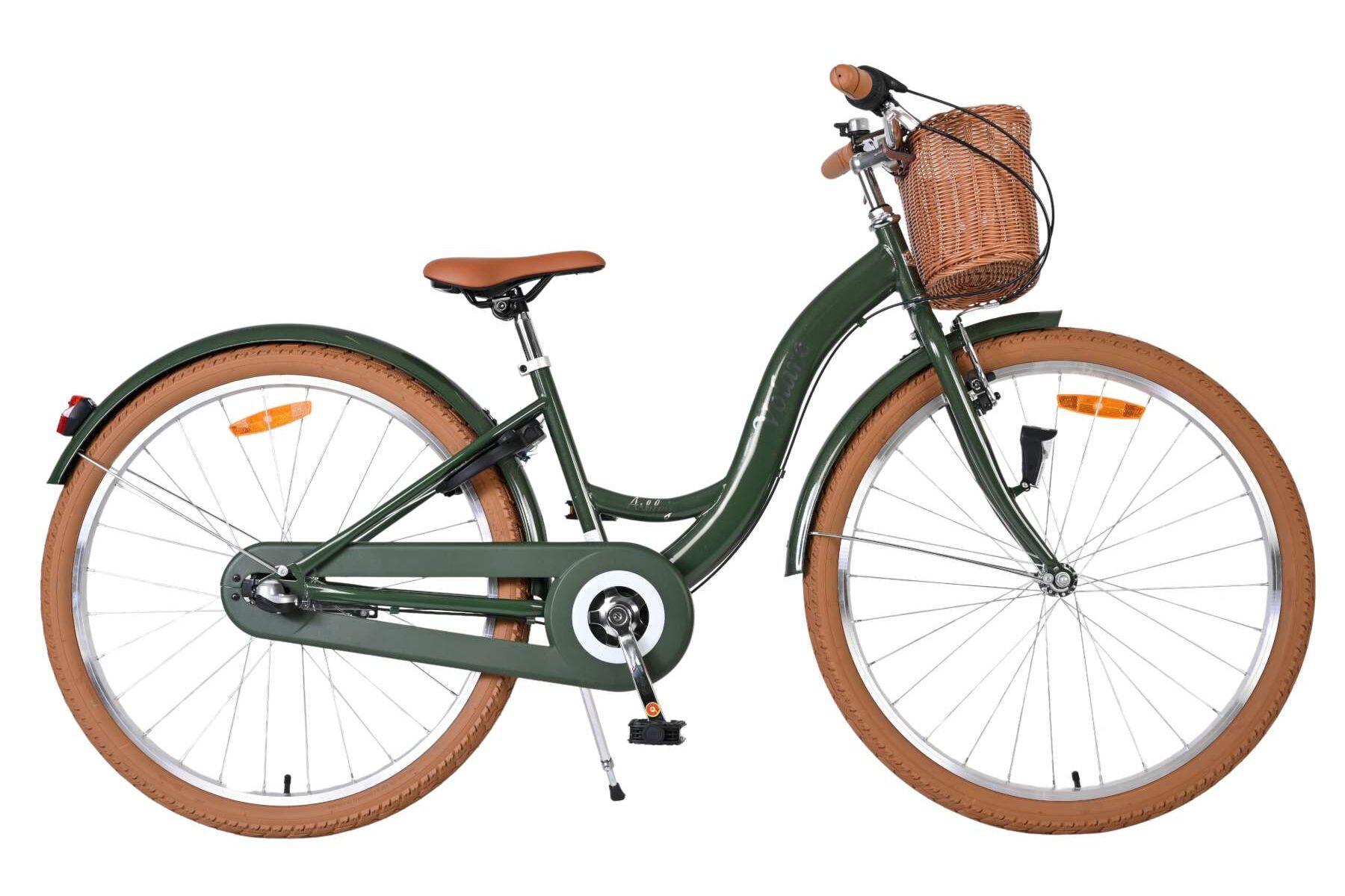 Volare Kinderfahrrad Ashley f&uuml;r M&auml;dchen 26 Zoll Kinderrad in Gr&uuml;n, Shimano Nexus 3 